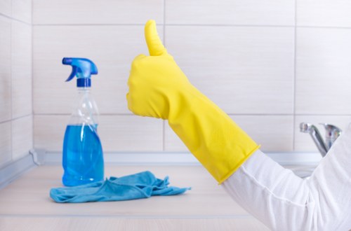 Kitchen and bathroom move in cleaning preparation in W5