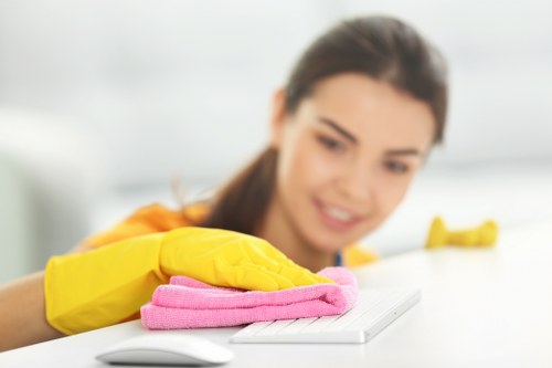 W5 home interior being treated for lingering pet smells and carpet stains