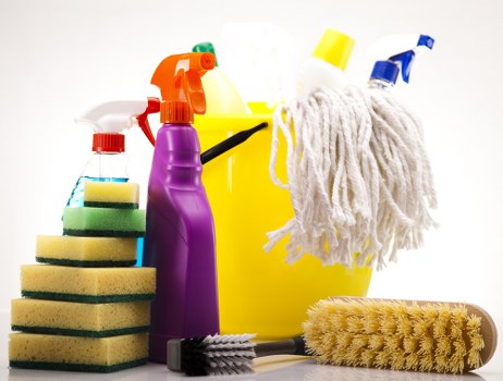 Charity partnership and reusable item sorting for carpet cleaning